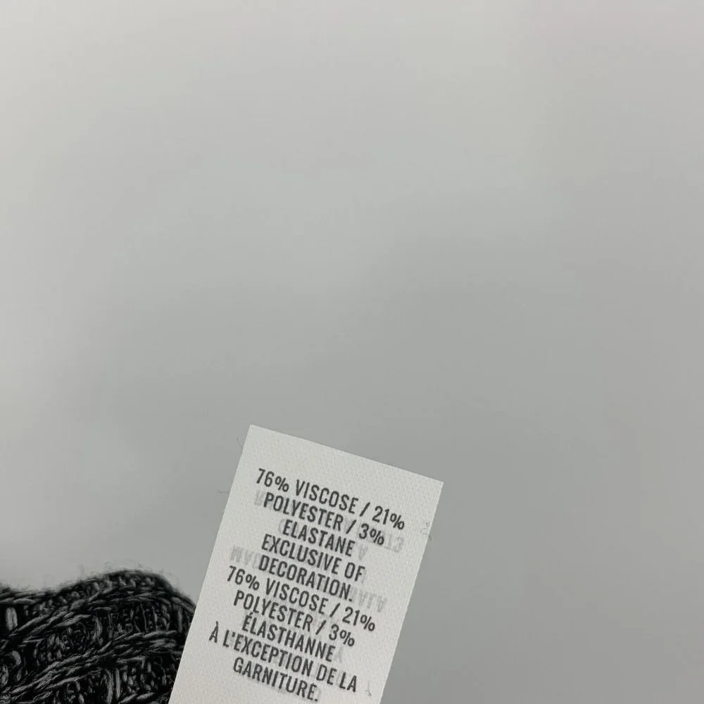 Aerie Leggings Black Gray Lounge Pull On Waffle Knit High Rise - Picture 12 of 13